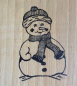 Preview: Motivstempel Schneemann mit Schal