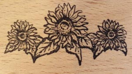 Motivstempel Drei Sonnenblumen