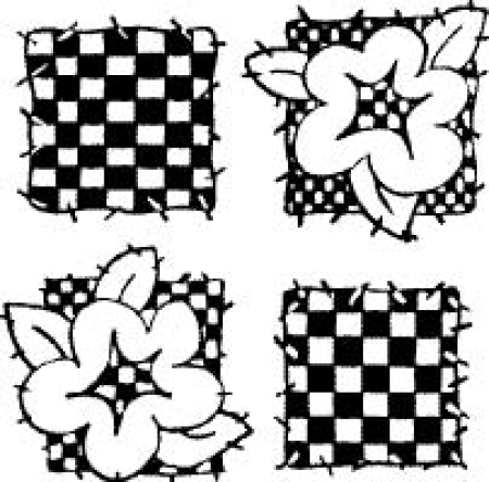 Motivstempel Flower Quilt