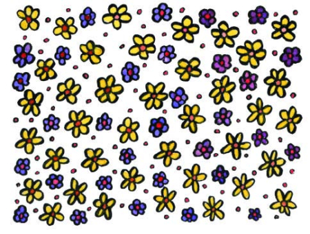 Motivstempel Flower Background