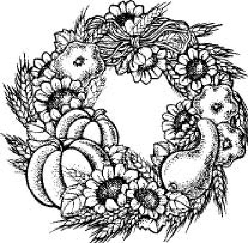 Motivstempel Harvest Wreath