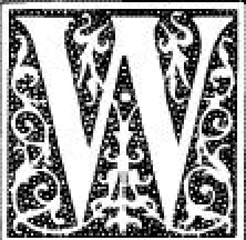 Motivstempel "W"