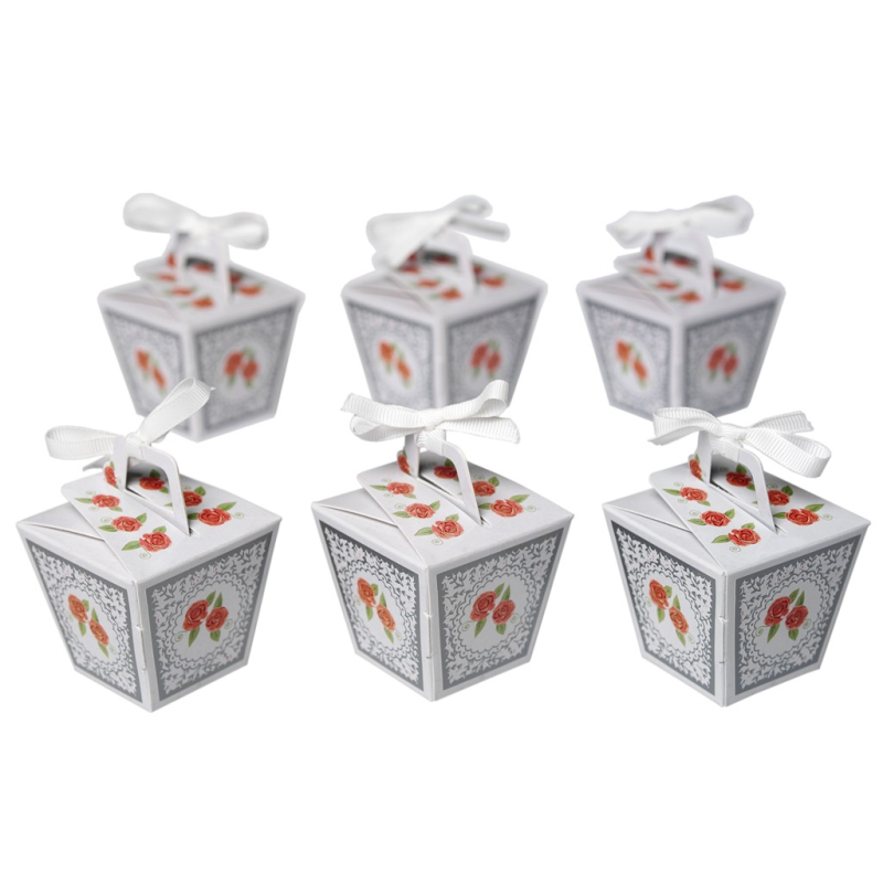 Mini-Panettone Geschenkboxen 6-er Set Floral