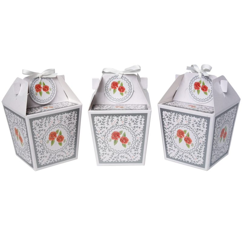 Panettone Geschenkboxen Floral 3er-Set