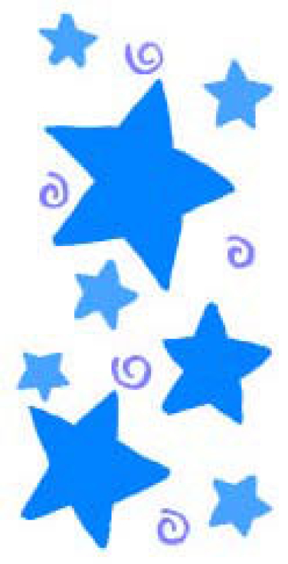 Motivstempel Stars and Swirls