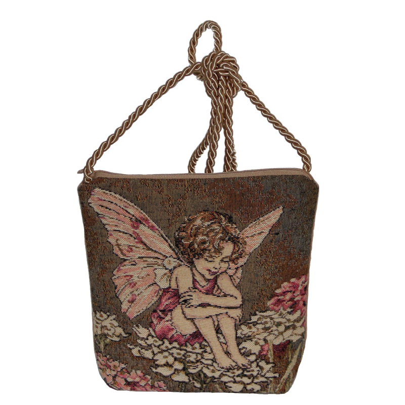 Flower Fairies Kordeltasche Schleifenblume braun