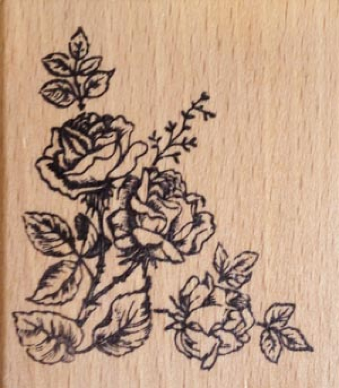 Motivstempel Rosenbouquet