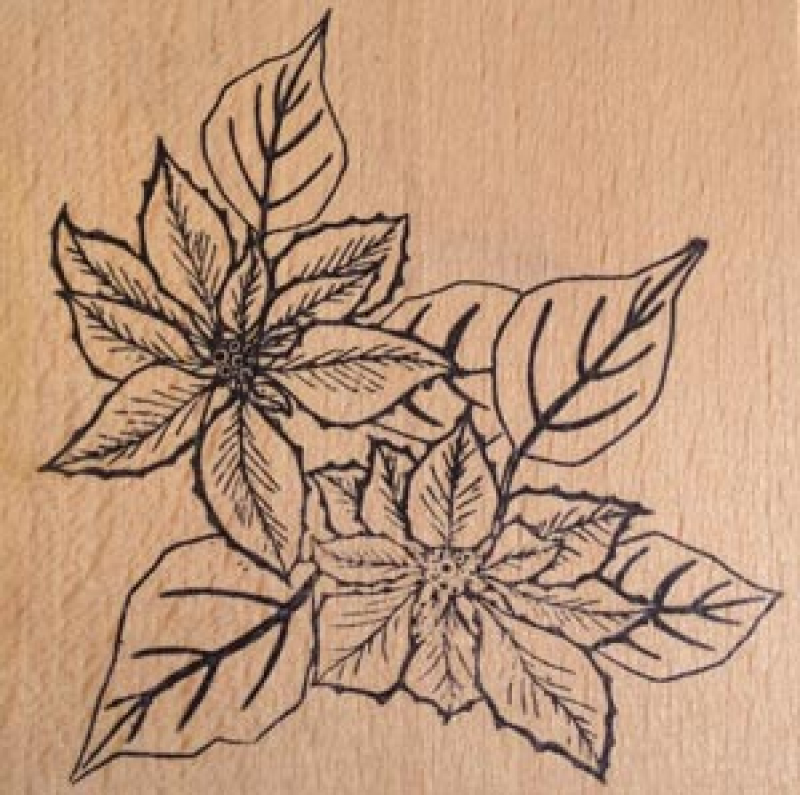 Motivstempel Poinsettias